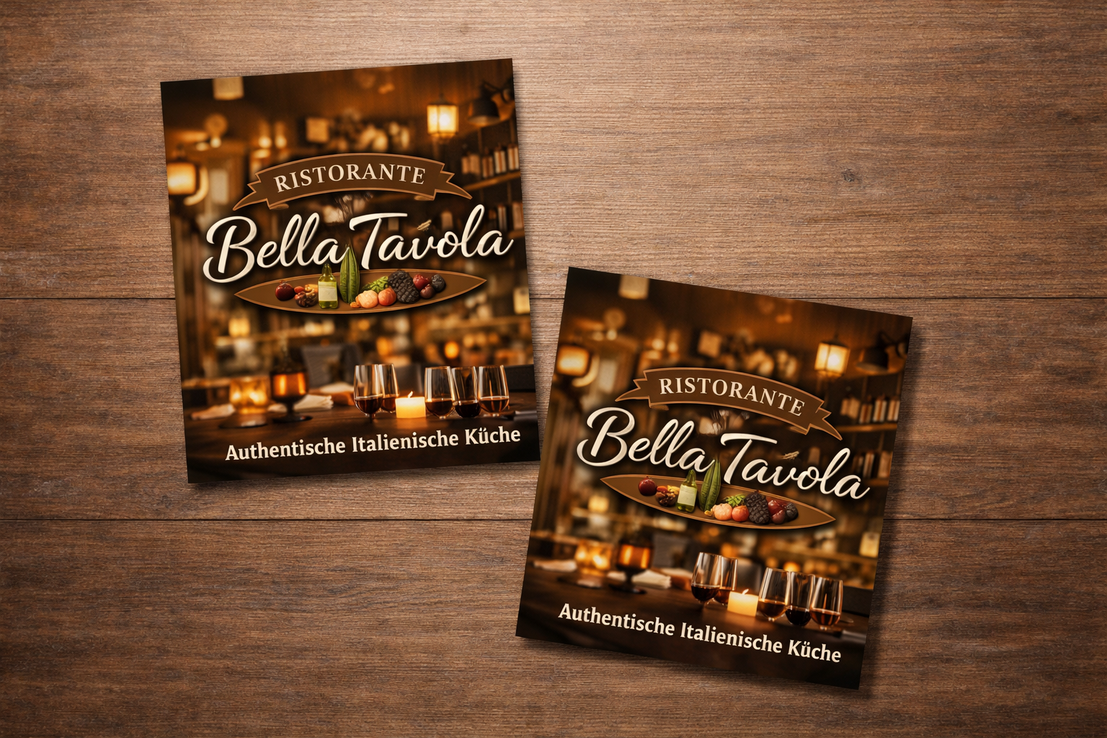 Quadratische Flyer mit modernem Layout
