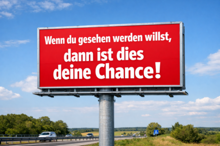 Montage von Banner und Schildern durch Fachpersonal